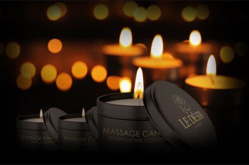 Массажная свеча Le Desir Erotic Massage Candle Rose Scented, 100 г
