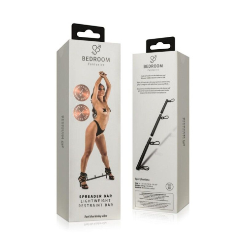 Bedroom Fantasies Spreader Bar Lightweight Restraint Bar - Фиксатор для рук и ног, (черный)