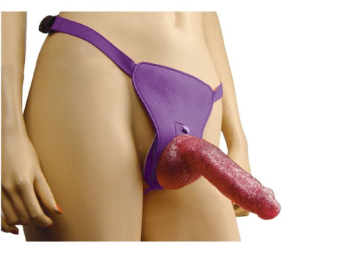 TLC Bree Olson Glitter Glam Strap-On Harness and Dong - Страпон, 13х4,1 см