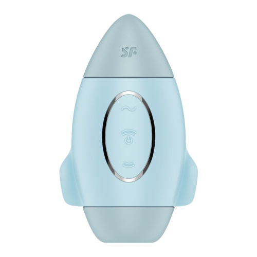 Satisfyer Mission Control - Вакуумный стимулятор, 10 см (голубой)