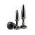 Набор анальных пробок NS Novelties Rear Assets - Tapered Trainer Kit - Gunmetal