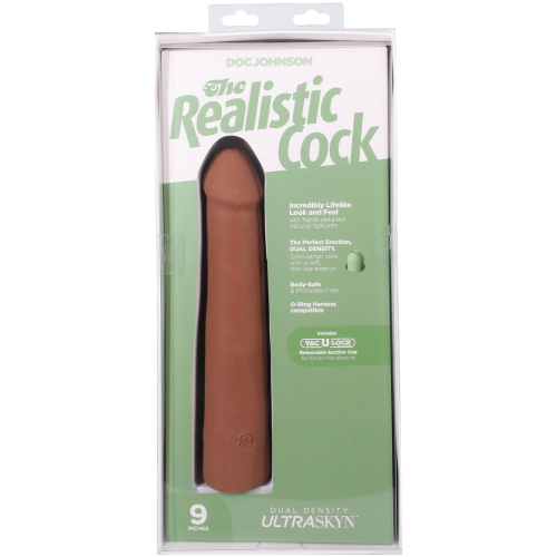 Фалоімітатор Doc Johnson The Realistic Cock ULTRASKYN 9 Inch, 22,9 см - купити в Україні | Секс шоп SEX-SHOP.ua