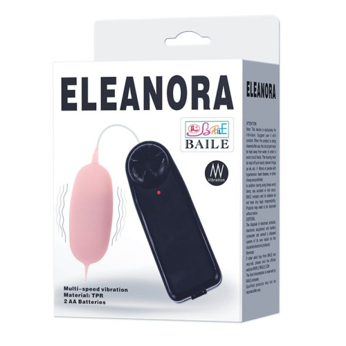 Baile Eleanora Cyber Vibrating Egg Pink - Виброяйцо, 9 см (розовый)