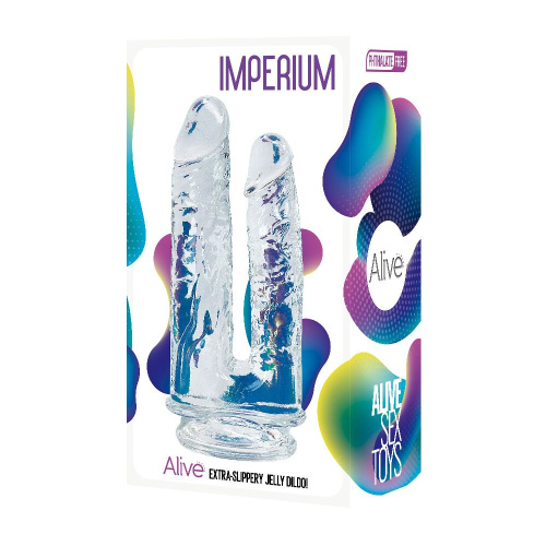 Подвійний фалоімітатор Alive Imperium Jelly Dildo, 19 см - купити в Києві, Україні