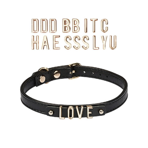 Чокер Liebe Seele DIY Choker та 21 літера в комплекті - купити в Україні | Секс шоп SEX-SHOP.ua