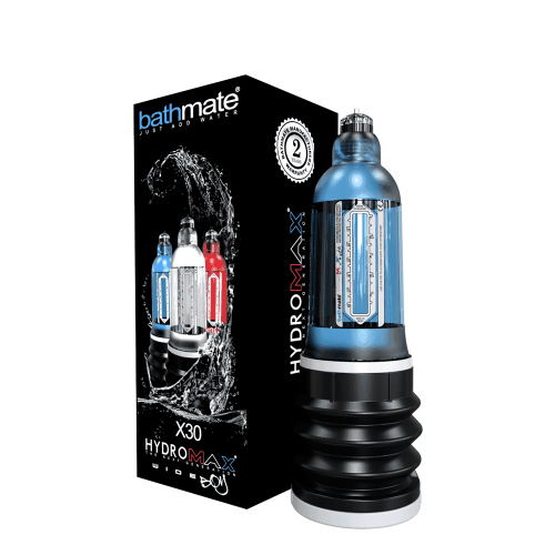 Bathmate Hydromax X30 Wide Boy - Гидропомпа для увеличения фаллоса, 29х5.6 см (голубой)