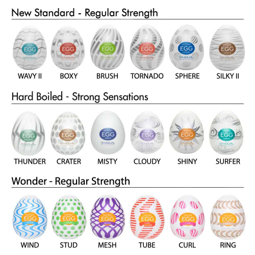 Мастурбатор-яйцо Tenga Standard Egg Tornado
