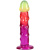 Дилдо Doc Johnson Crystal Jellies 7.5 Inch Rainbow, 19,1 см