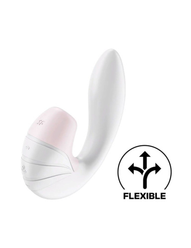 Satisfyer Supernova - Вибратор с вакуумно-волновым стимулятором клитора, 16.9х3.7 см (белый)