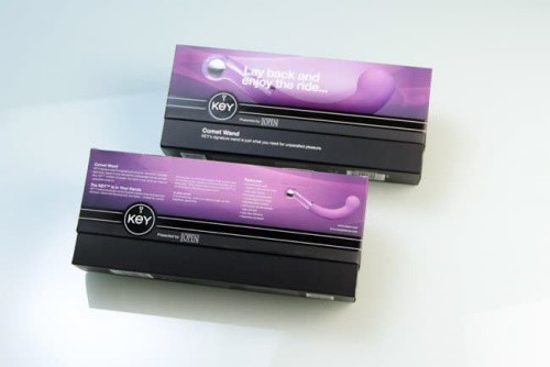Стимулятор точки G KEY Comet Wand, 12,75х3,75 см (голубой)