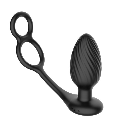 Анальна вібропробка Nexus Tornado Cock and Ball Ring - купити в Україні | Секс шоп SEX-SHOP.ua