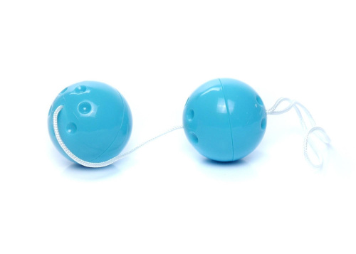 Boss Duo-Balls Light Blue - Вагинальные шарики, 21х3,3 см (голубой)