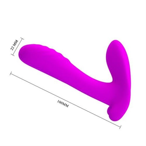 Pretty Love Remote Control Massager Purple - Вибратор, 10х2,2 см (фиолетовый)
