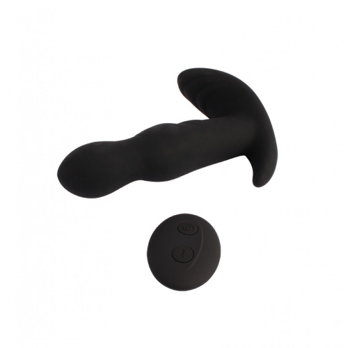 Beast In Black P-Play Probe - Массажёр простаты с ротацией, 11.2х3.3 см