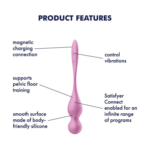 Вагинальные шарики со смарт управлением Satisfyer Love Birds 1