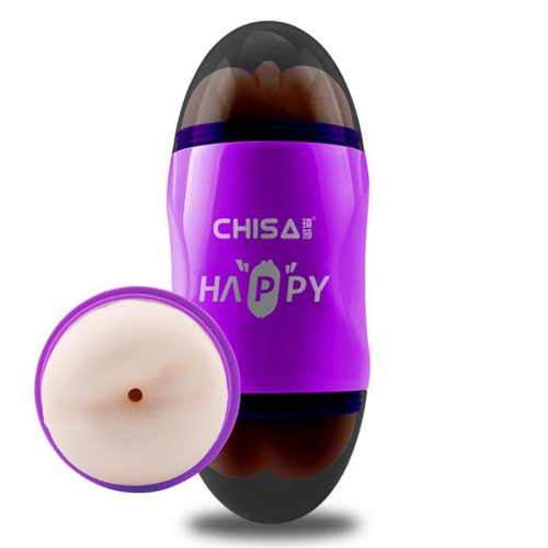 Chisa MX Portable Happy Cup Pussy & Ass - Мастурбатор, 16 см (фиолетовый)