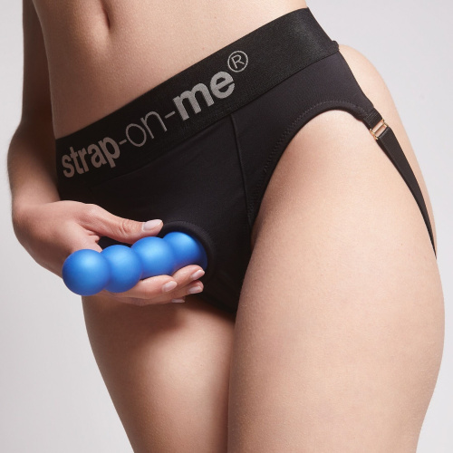 Насадка для страпона Strap-On-Me Dildo Plug Balls, 15х4 см размер L