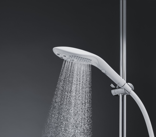 Womanizer Wave White - Насадка-стимулятор для душу 2в1, масажер для інтимних зон, (білий) - купити в Києві, Україні