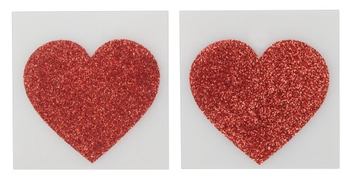 Titty Sticker Heart - наклейки для сосків у формі серця, (червоний) - купити в Києві, Україні