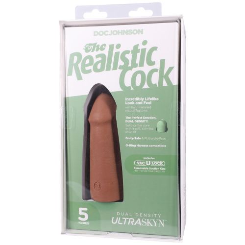 Фалоімітатор Doc Johnson The Realistic Cock ULTRASKYN 5 Inch, 12,7 см - купити в Україні | Секс шоп SEX-SHOP.ua