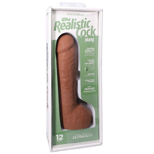 Фаллоимитатор Doc Johnson The Realistic Cock ULTRASKYN 12 Inch Hung, 31,8 см