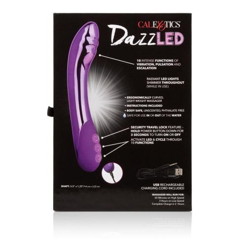 CalExotics DazzLED Vibrance - аккумуляторный вибратор, 14х3,25 см
