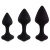 FeelzToys Bibi Butt Plug Set 3 - Набір силіконових анальних пробок, 3 шт (чорний) - купити в Києві, Україні FeelzToys Bibi Butt Plug Set 3 - Набір силіконових анальних пробок, 3 шт (чорний) - купити в Києві, Україні