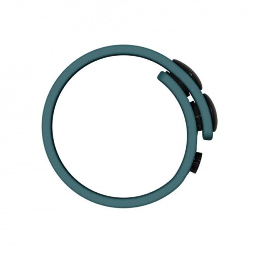 Love To Love Hero Ring Black Onyx - ерекційне кільце, що регулюється, на кнопках, 3-6 см. (бірюзове) - купити в Києві, Україні