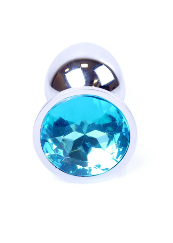 Анальная пробка с камнем Jewellery Silver Plug