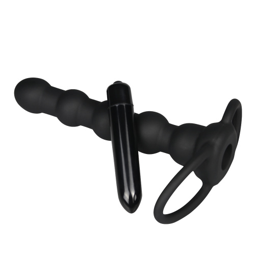 LoveToy Vibrating Rock Balled Double Prober - Насадка для двойного проникновения, 16х3 см