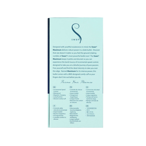 Swan Maximum + Comfy Cuff Blue - Віброкуля, 9,1х2 см (синій) - купити в Києві, Україні