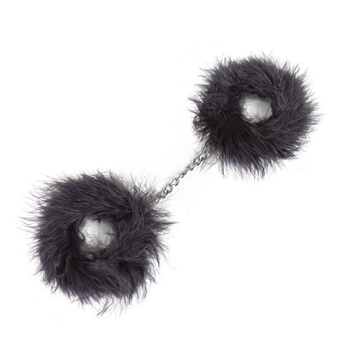 Наручники с перьями Secret Play Black Marabou Handcuffs