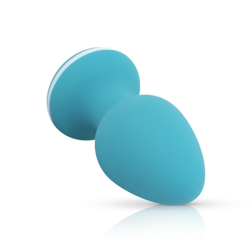Cala Azul - Blanca Vibrating anal plug - Анальная вибропробка, 8,3 см (бирюзовый)