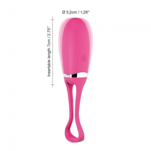 Dorcel Secret Delight Magenta виброяйцо с пультом ДУ, турборежимом и голосовым управлением, 7х3.2 см (розовый)