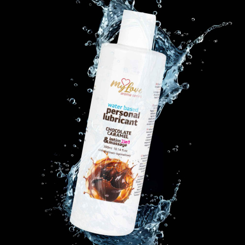2в1 лубрикант и массажный гель - MyLove Aroma Series Intim&Massage Chocolate Caramel, 300 мл