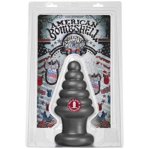 Doc Johnson American Bombshell Destroyer Gun Metal - анальна пробка для фістингу, 22х10.7 см - купити в Києві, Україні