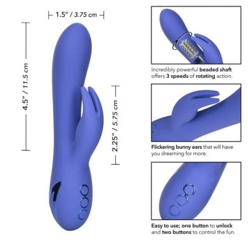 CalExotics California Dreaming Beverly Hills Bunny - вібратор кролик, 11.5х3.8 см - купити в Києві, Україні