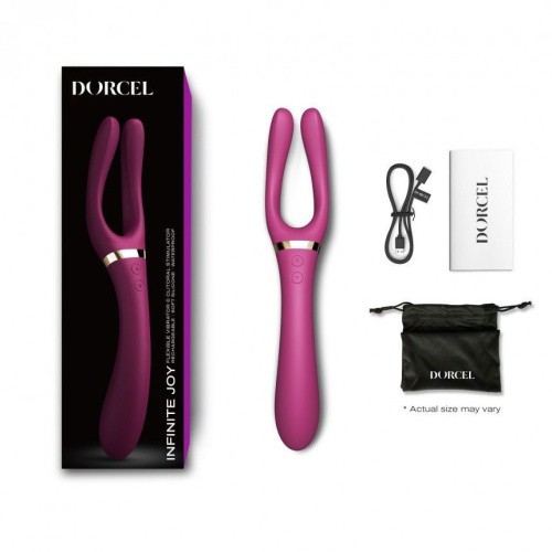 Dorcel Infinite Joy - Гибкий универсальный вибратор, 13 см (слива)