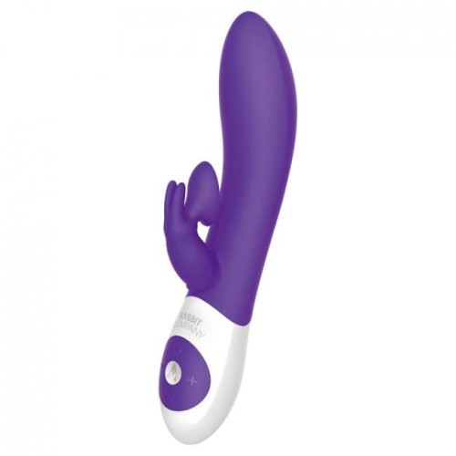 Abs Holdings The Rabbit Company Kissing Rabbit Purple - соблазнительный вибратор-кролик, 10х3.5 см (фиолетовый)