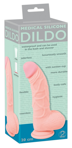 Orion Medical Silicone Dildo - Реалистичный фаллоимитатор из медицинского силикона, 14х4.5 см