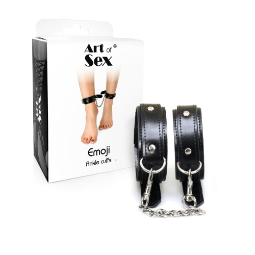 Поножи из экокожи Art of Sex -  Emoji Ankle cuffs