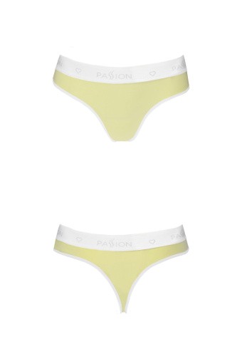 Passion PS007 Panties - Спортивные трусики-стринги, L (жёлтые)