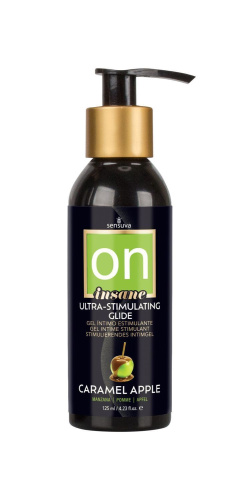 Возбуждающая смазка на гибридной основе Sensuva Ultra-Stimulating On Insane Caramel Apple, 125 мл)