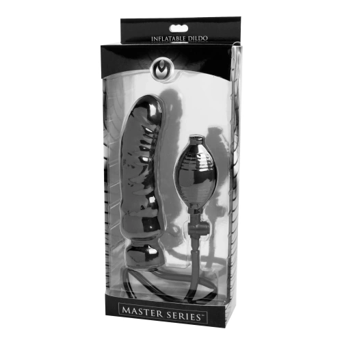 Master Series Renegade Inflatable Dildo - Надувной фаллоимитатор, 19,5 см (черный)
