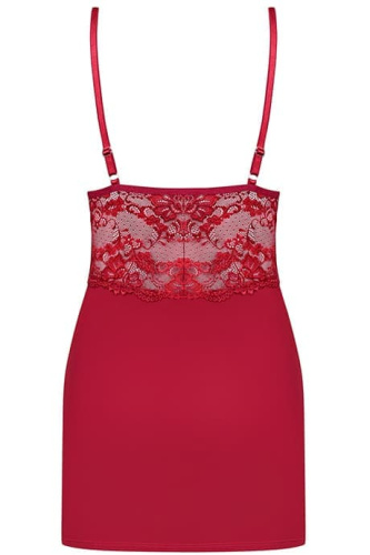 Обтягивающая сорочка Obsessive 810-CHE-3 chemise (S/M)