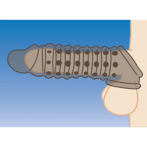 Size Matters 1.5" Penis Sleeve Smoke - Насадка на пенис, 17,7 см (черный)
