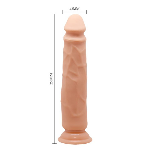 Фаллоимитатор на присоске Baile Barbara Alcmene Flexible Dildo, 25 см