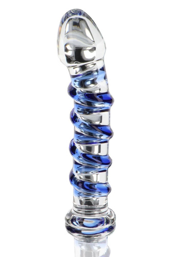 Toy Joy G-Spot Gemstone - Стеклянный фаллоимитатор, 17х3.6 см
