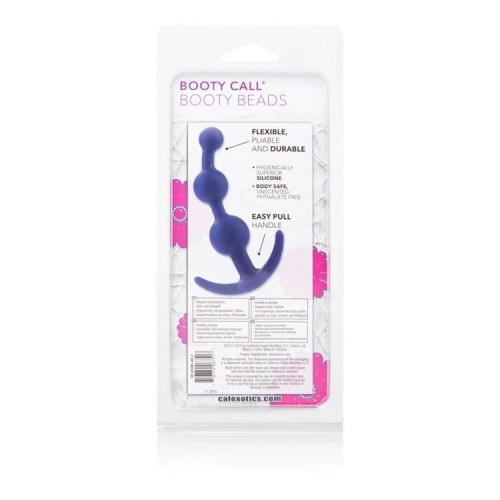 CalExotics Booty Call Booty Beads - анальная елочка, 12х3.25 см (пурпурный)