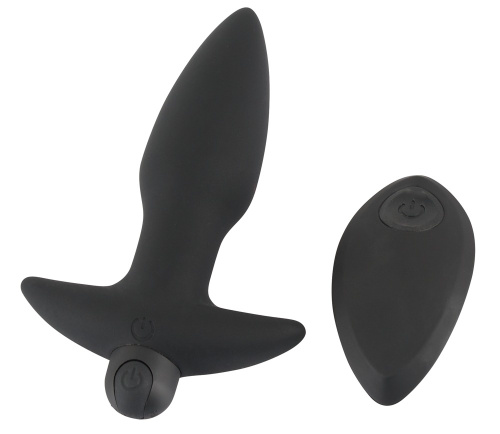 Orion Black Velvets RC Butt Plug анальная пробка с вибрацией и дистанционным управлением, 12.9х3.6 см